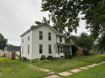 Fulton Window Installation - outside front and side, before