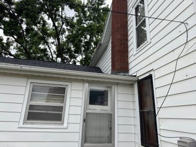 Fulton Window Installation - outside rear porch, before