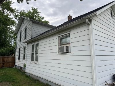 Fulton Window Installation - outside rear from right, before