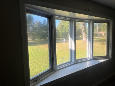 Peoria Window Replacement - inside bay window full, before