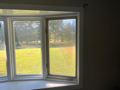 Peoria Window Replacement - inside bay window, before