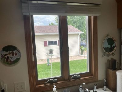 Le Claire Window Replacement - inside kitchen casement window, before