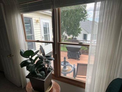 Le Claire Window Replacement - inside double-hung windows, before