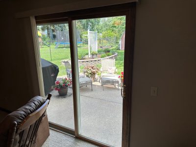 Bettendorf Patio Door Installation - inside, before