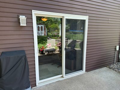 Bettendorf Patio Door Installation - outside from left side, before