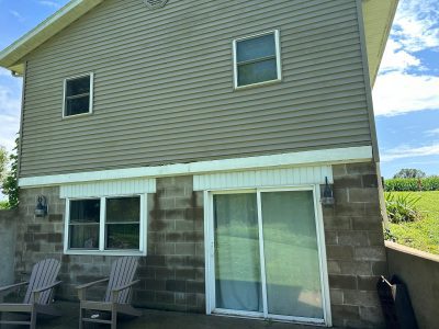 Ipava Patio Door Replacement - outside, before