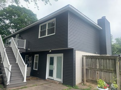Eldridge Siding Replacement , rear corner after
