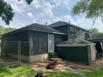 Eldridge Siding Replacement , rear left during