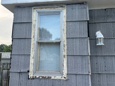 Pekin Window Installation - outside window closeup, before