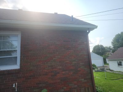Davenport Gutter Replacement - rear corner top, after