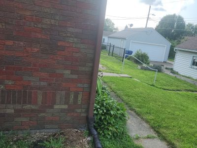 Davenport Gutter Replacement - rear corner, after