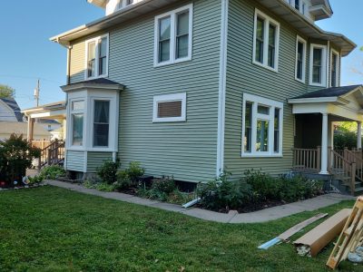 Davenport Siding Company - front left corner, after