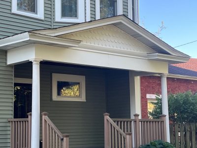 Davenport Siding Company - front porch, after