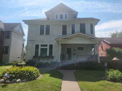 Davenport Siding Company - front wide view, before