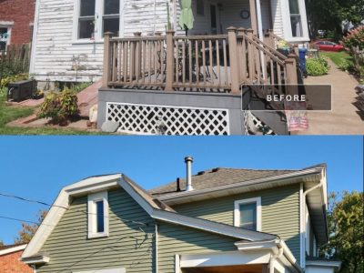 Davenport Siding Company - before and after
