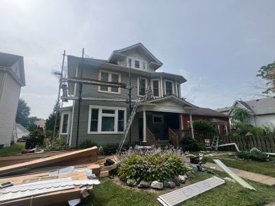 Davenport Siding Company - front, during