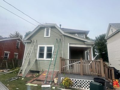 Davenport Siding Company - from backyard right, during