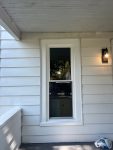 Freeport Window Replacement - outside porch window completed, during