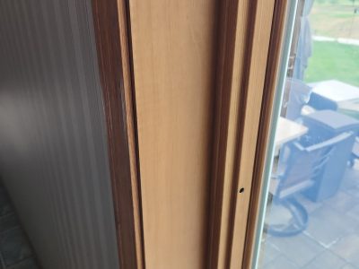 Bettendorf Window Contractor - closeup trim casement window inside, after