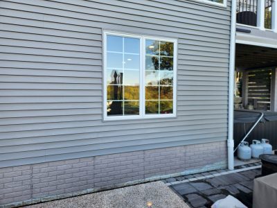 Bettendorf Window Contractor - outside casement window side, before