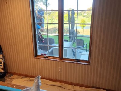 Bettendorf Window Contractor - inside casement window, before